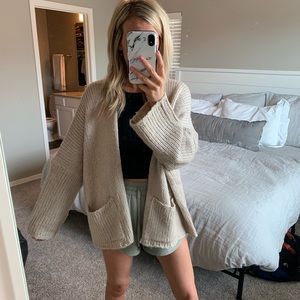 Cream chunky cardigan